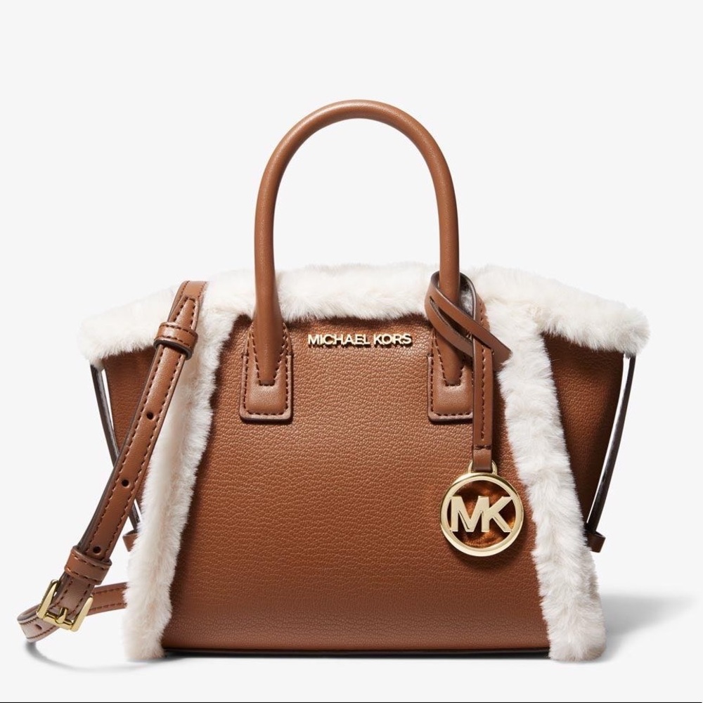 Michael Kors | XS Satchel Crossbody - Brown w/ Goat Fur